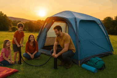 blow up camping tent