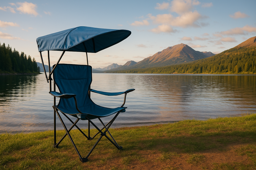 camping chair with canopy