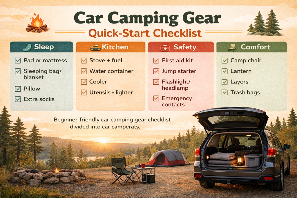 car camping gear
