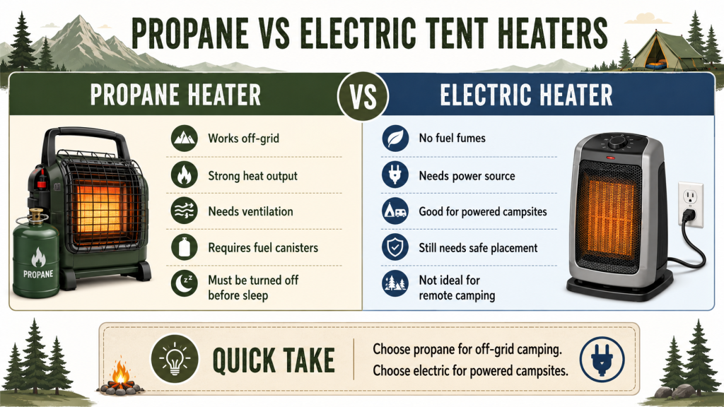 camping heaters for tents