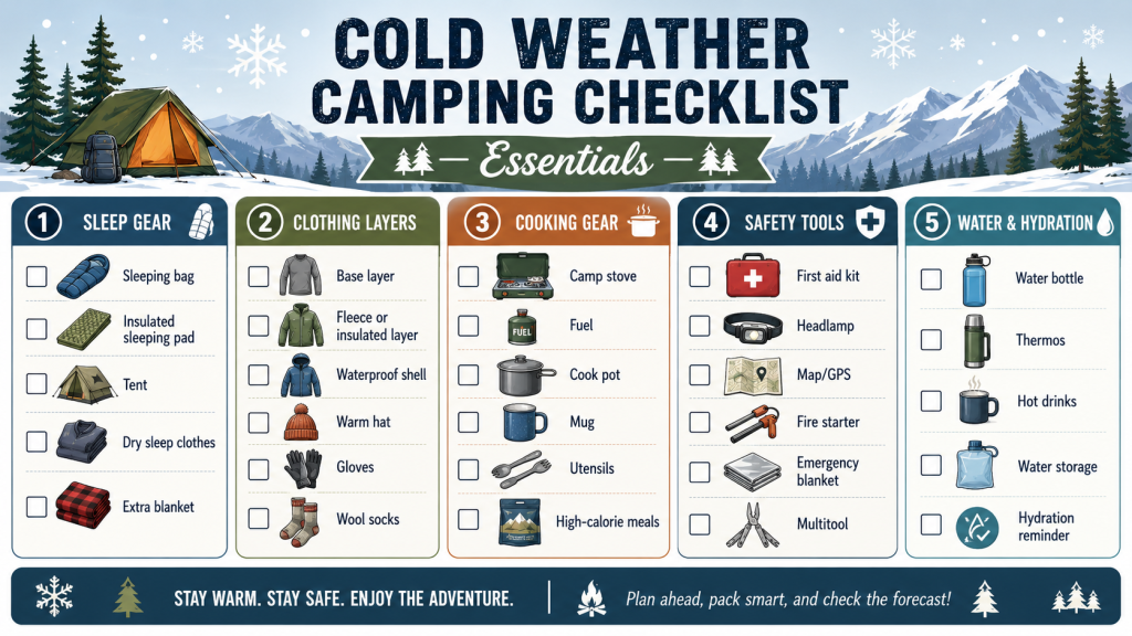 Cold Weather Camping Checklist