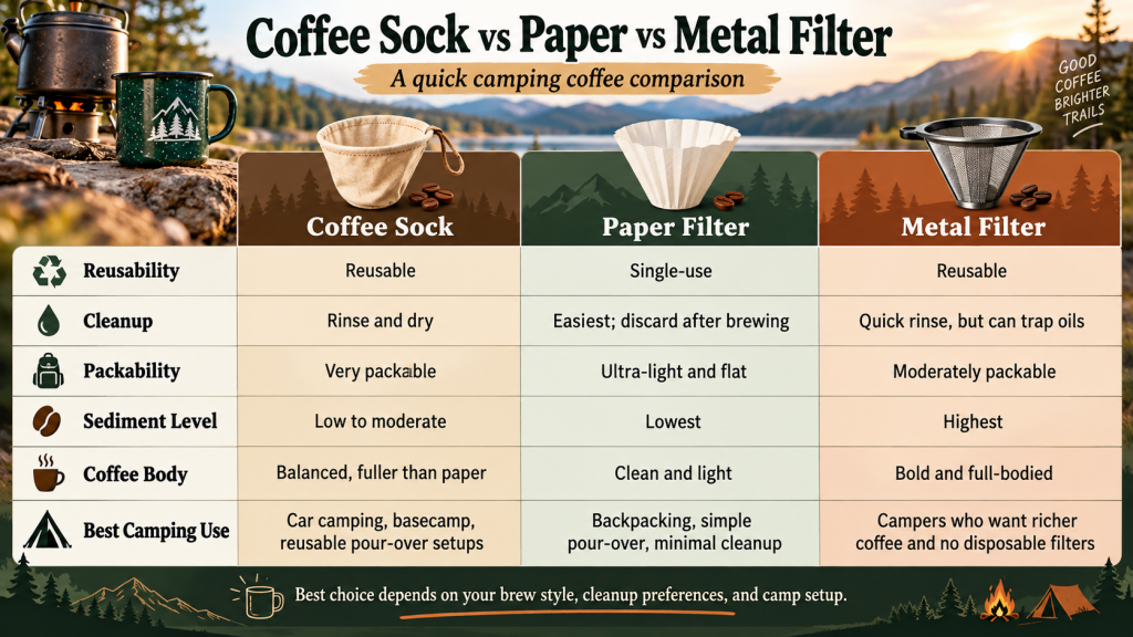 coffee sock for camping